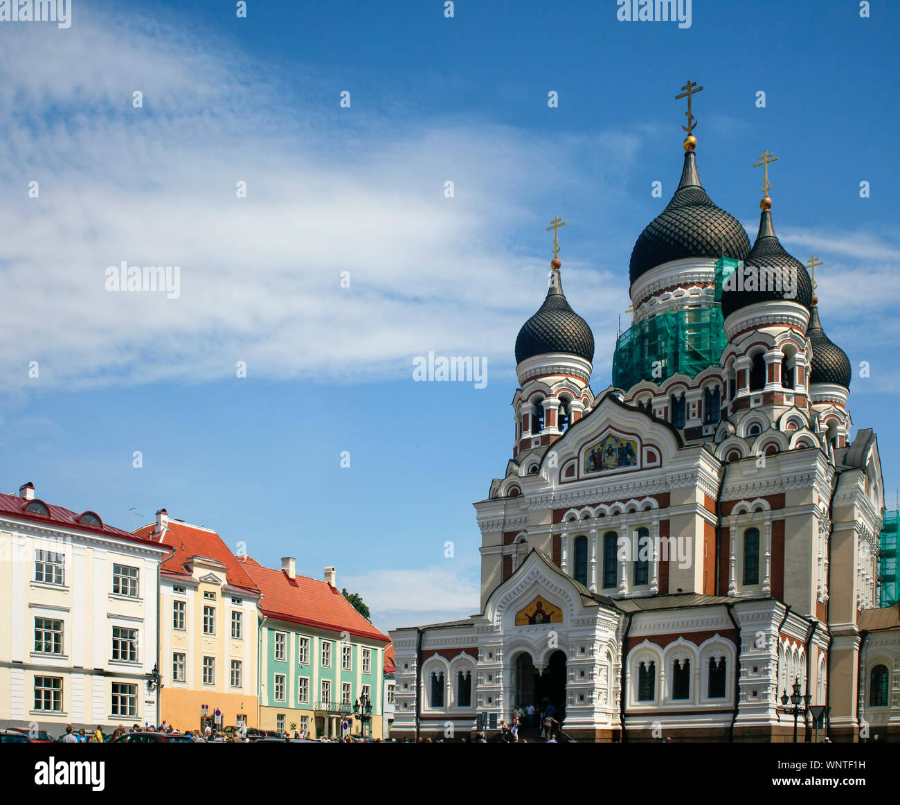 Alexander Nevsky Catedral Ortodoxa Rusa, Tallin, Estonia Foto de stock