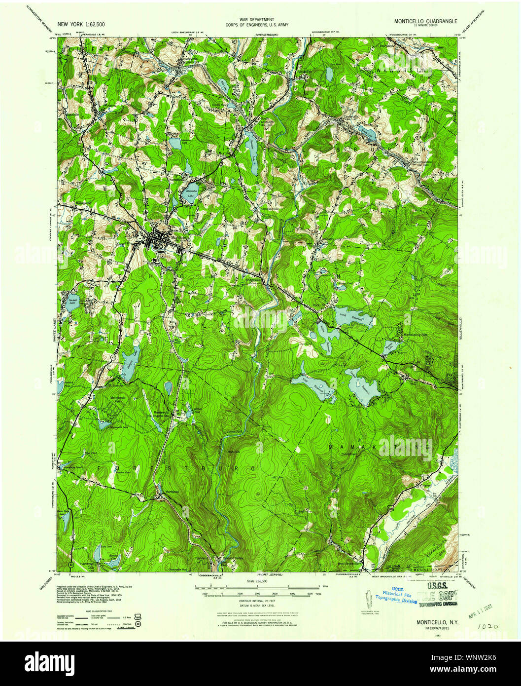 Mappa di monticello new york fotografías e imágenes de alta resolución