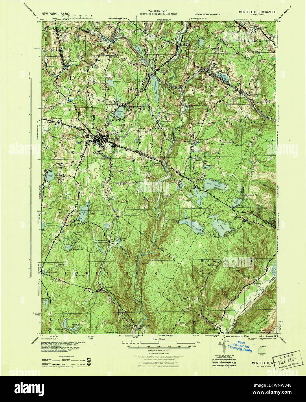 Mappa di monticello new york fotografías e imágenes de alta resolución