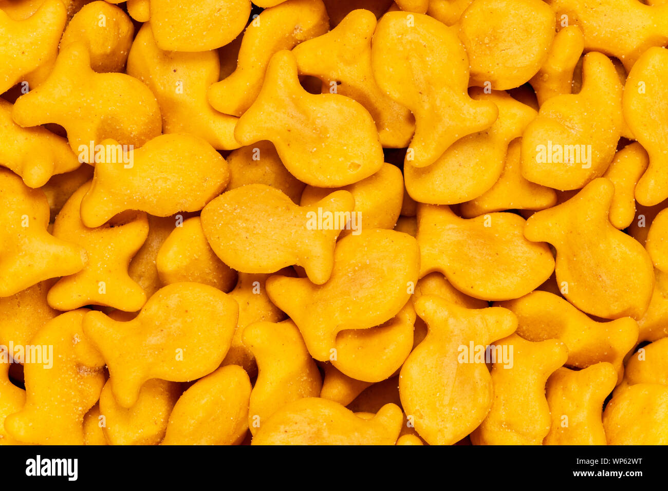 Close Up De Goldfish Snack Crackers De Textura De Fondo Fotografia De Stock Alamy