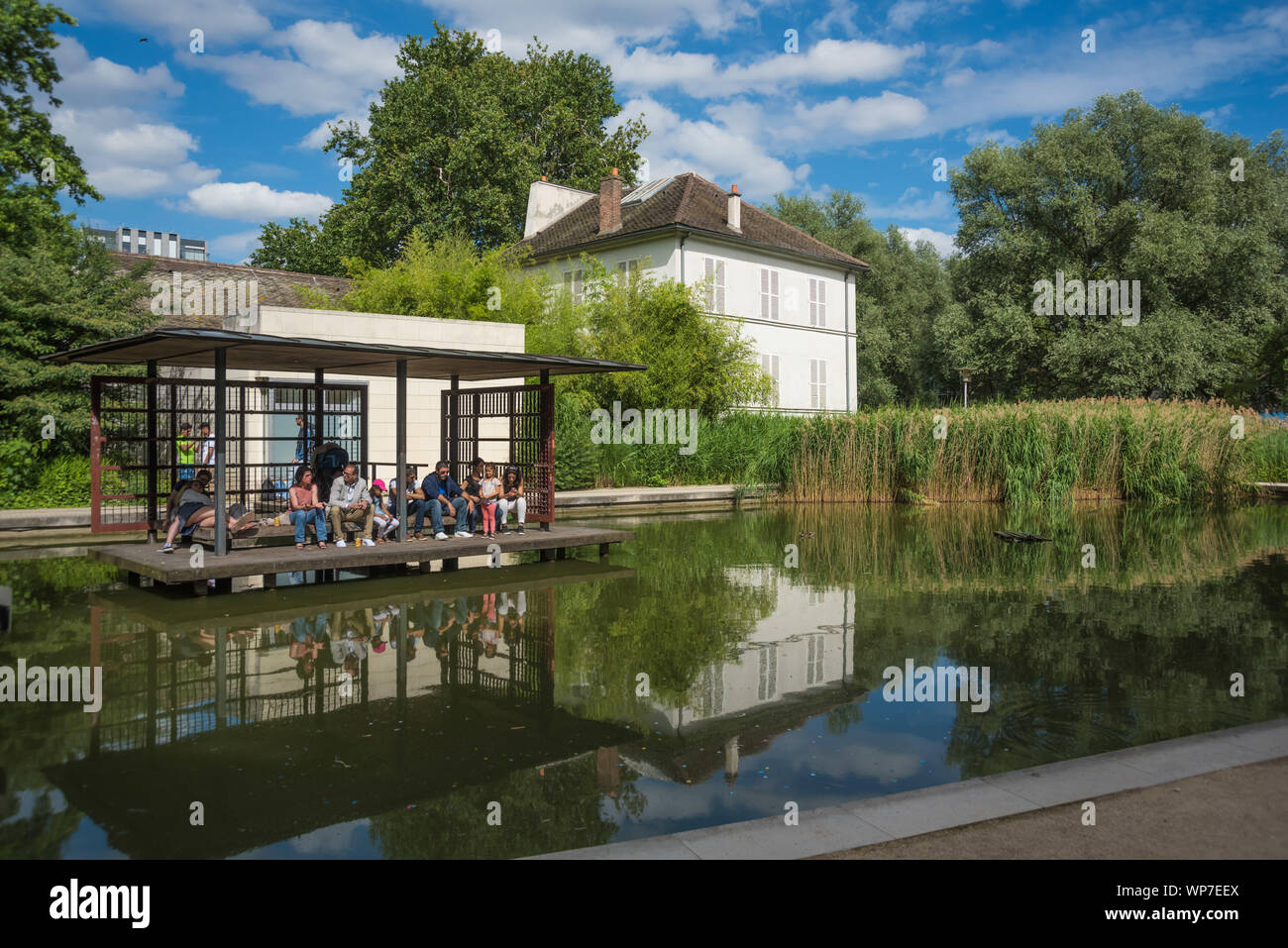 París, Park von Bercy - París, Parc de Bercy Foto de stock