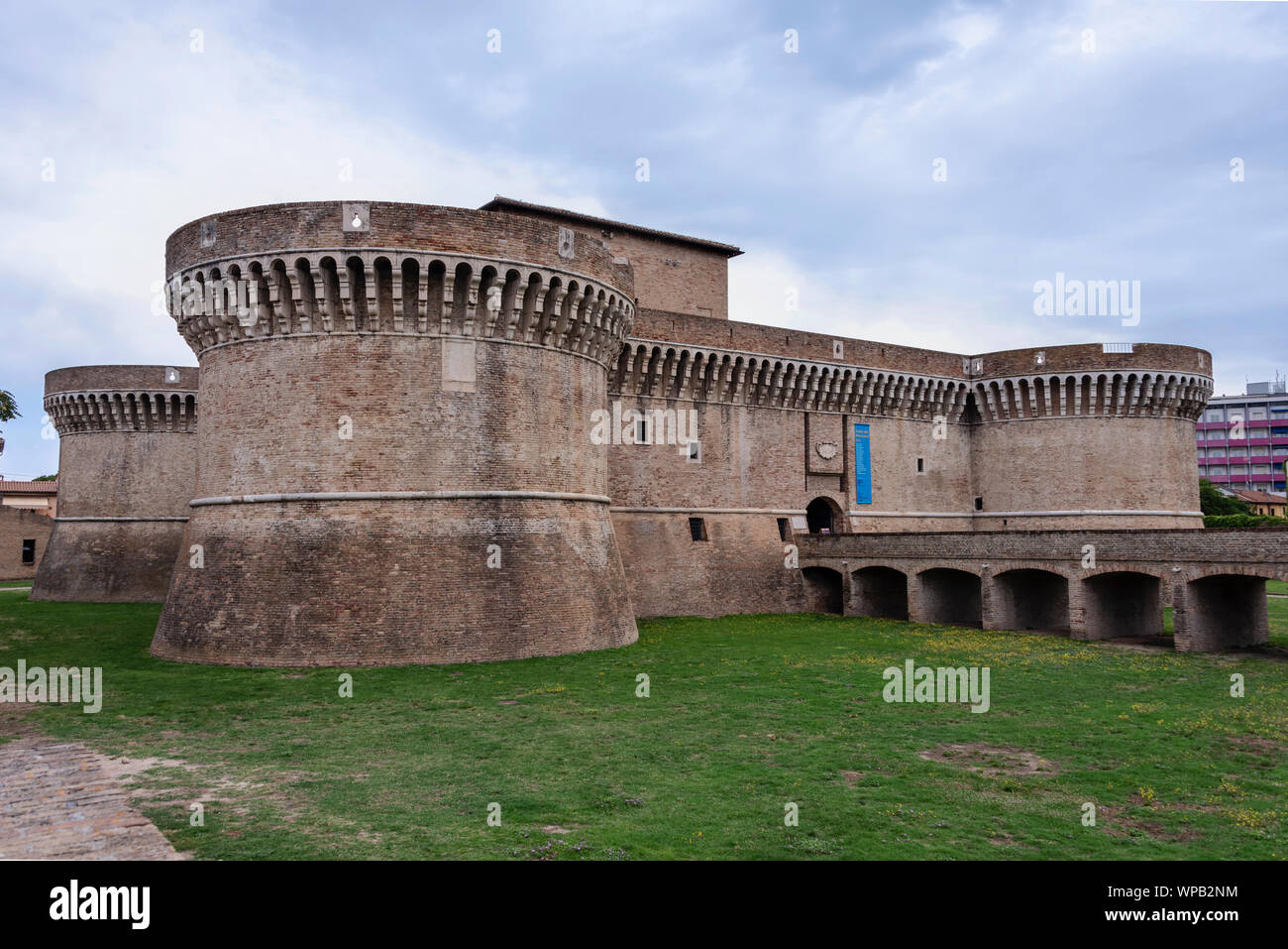 La espléndida fortaleza de Senigallia construida por la familia Della Rovere Foto de stock