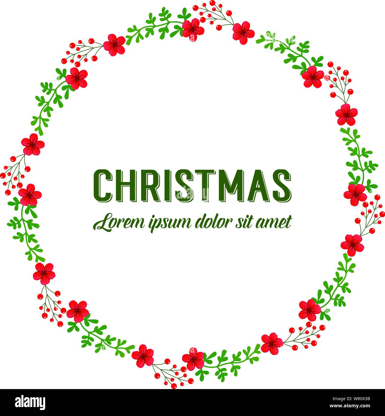 Diseño vintage de Feliz Navidad, con el elemento de verde frondoso marco flores. Vector Imagen Vector de stock - Alamy Diseño vintage de Feliz Navidad, con el elemento de verde frondoso marco flores. Vector Imagen Vector de stock - Alamy