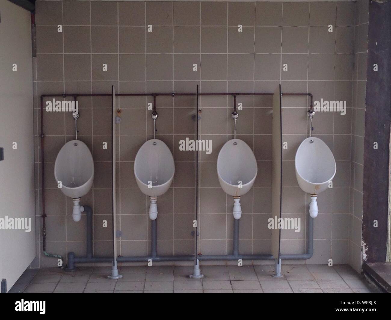 Urinarios Contra La Pared En Wc Foto Imagen De Stock 272373088