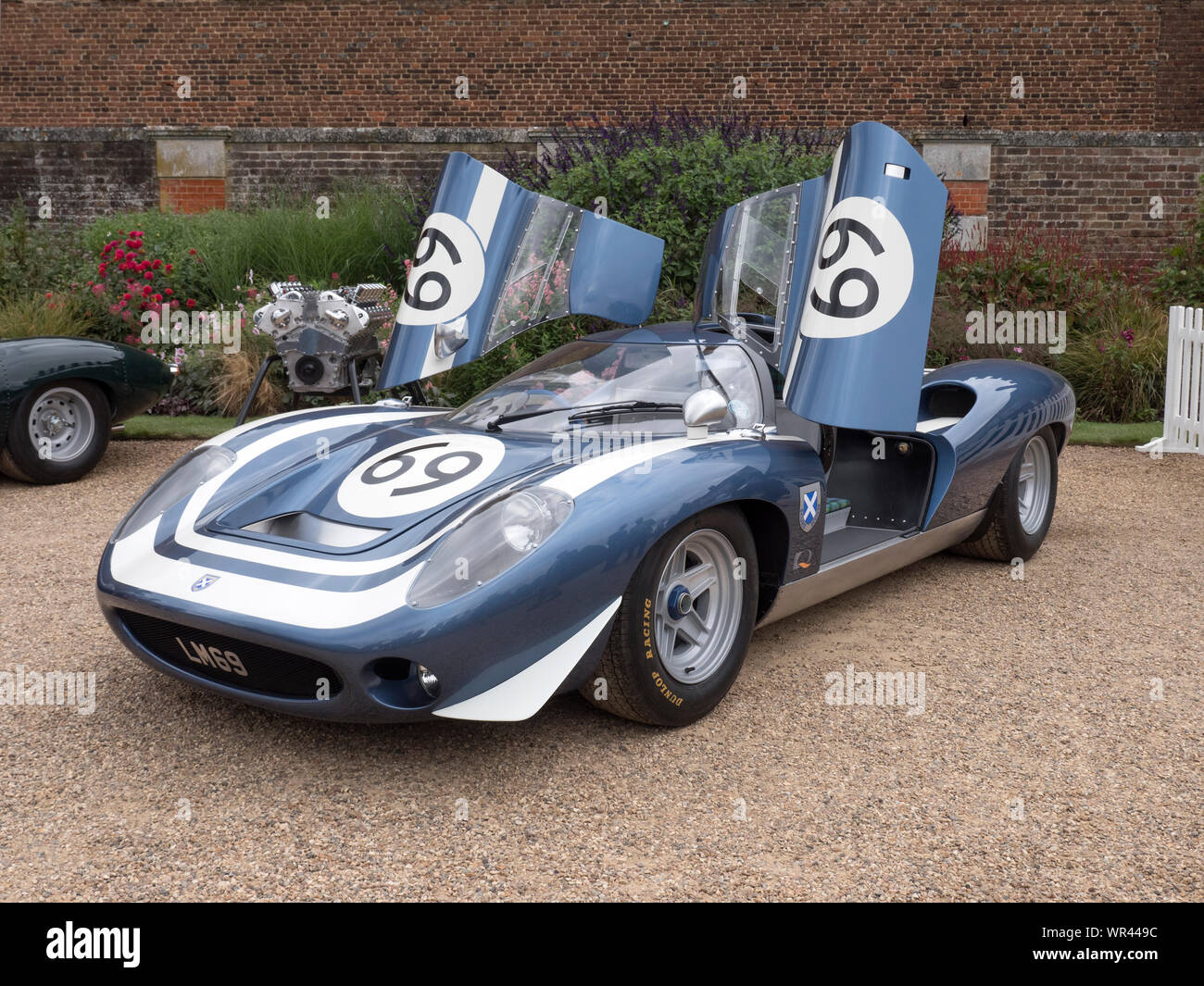 Ecurie Ecosse LM 69 en Hampton Court Concours 2019 Foto de stock