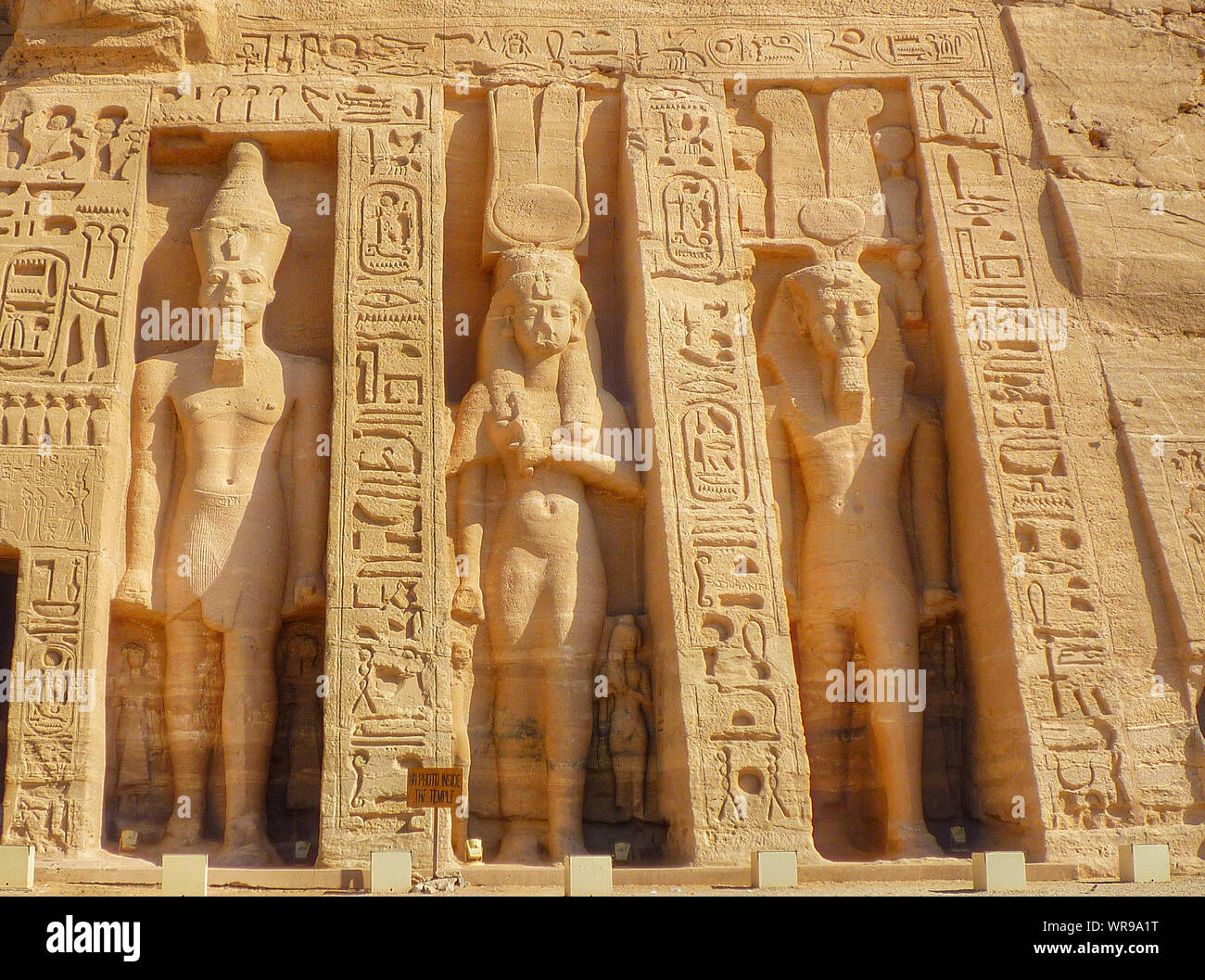 Ruinas del Templo Egipcio Foto de stock