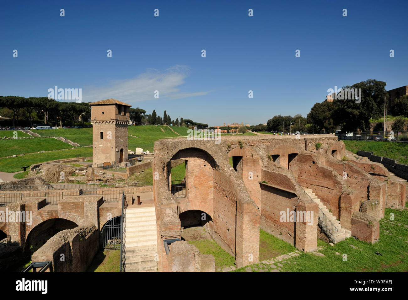 Italia, Roma, Circus Maximus Foto de stock