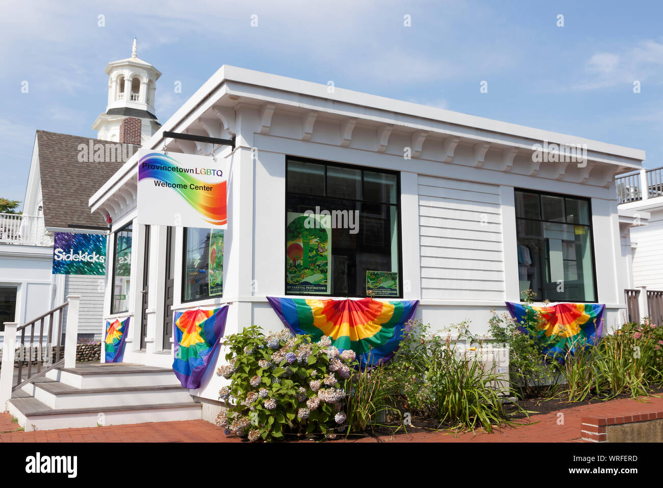 Provincetown, Massachusetts LGBTQ Centro de Bienvenida. Foto de stock