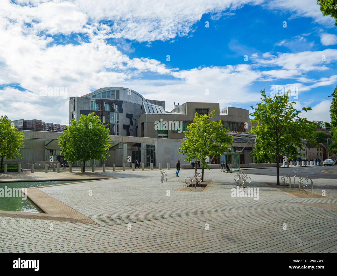 El nuevo edificio del Parlamento de Escocia en Holyrood, Edimburgo