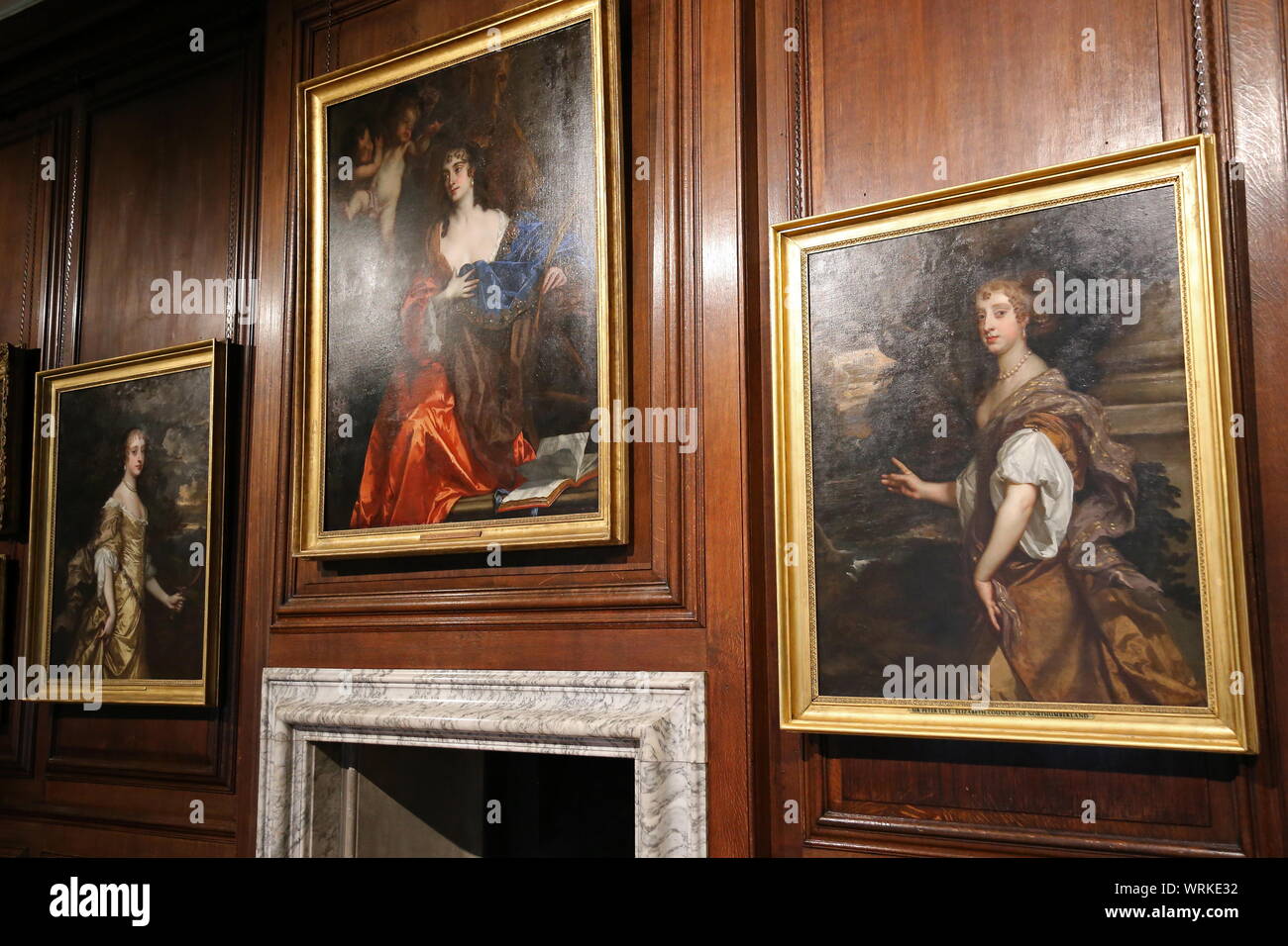 "Bellezas de Windsor" por Sir Peter Lely, Comunicación Galería, Hampton Court Palace, East Molesey, Surrey, Inglaterra, Gran Bretaña, Reino Unido, Europa Foto de stock