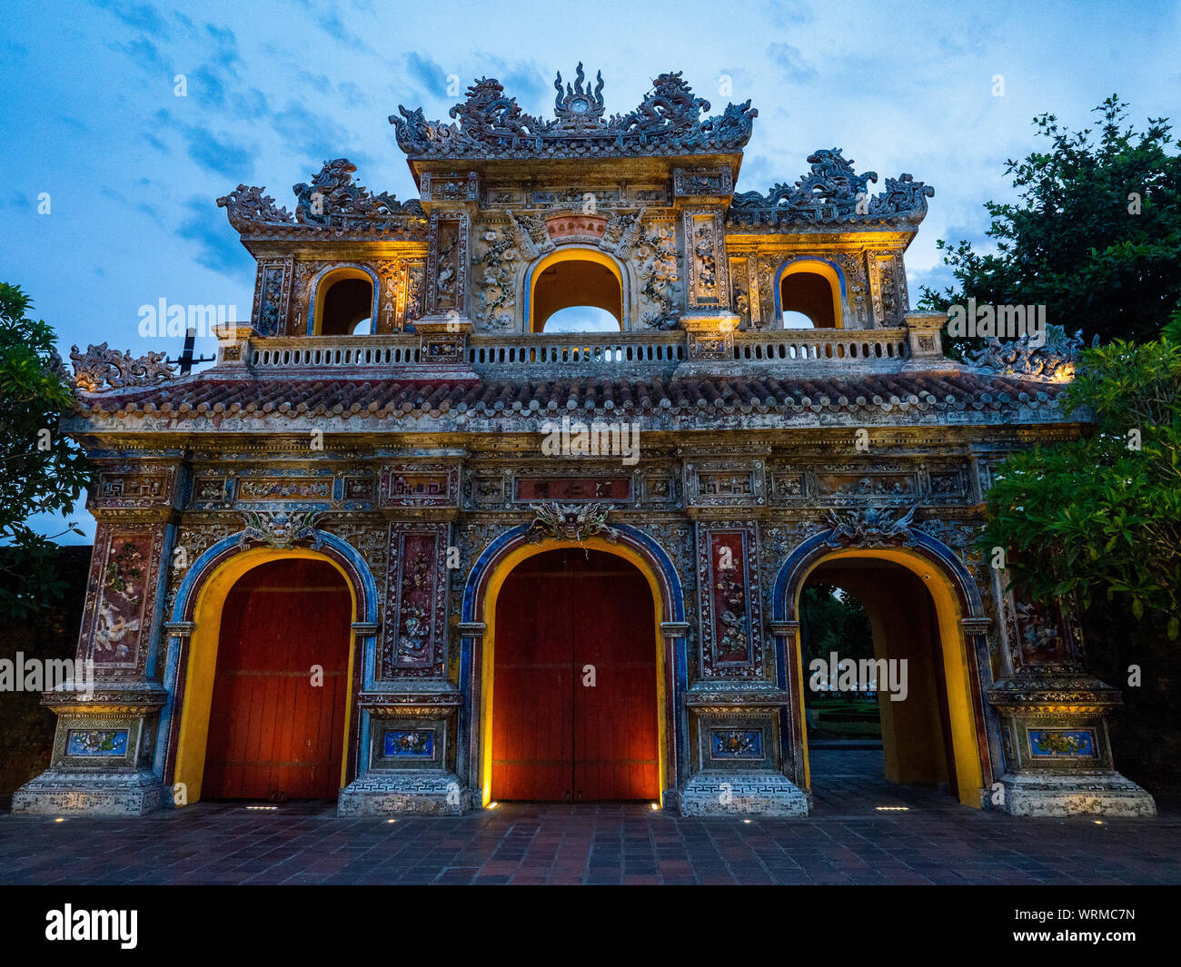 Vietnam Unseco antigua ciudad imperial Hue arco Foto de stock