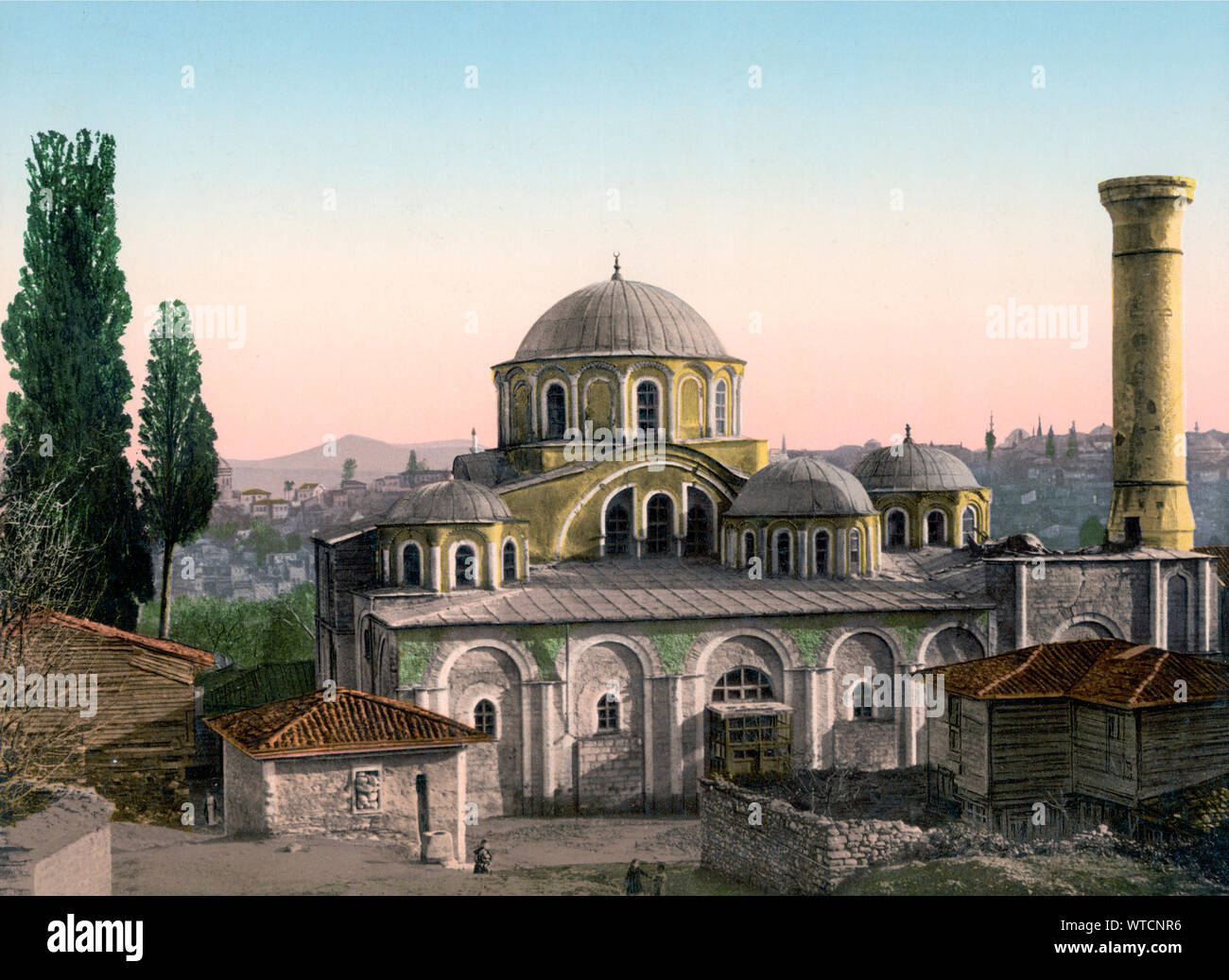 Mezquita Kariye, Constantinopla, Turquía (Imperio Otomano). Siglo xix. Foto de stock