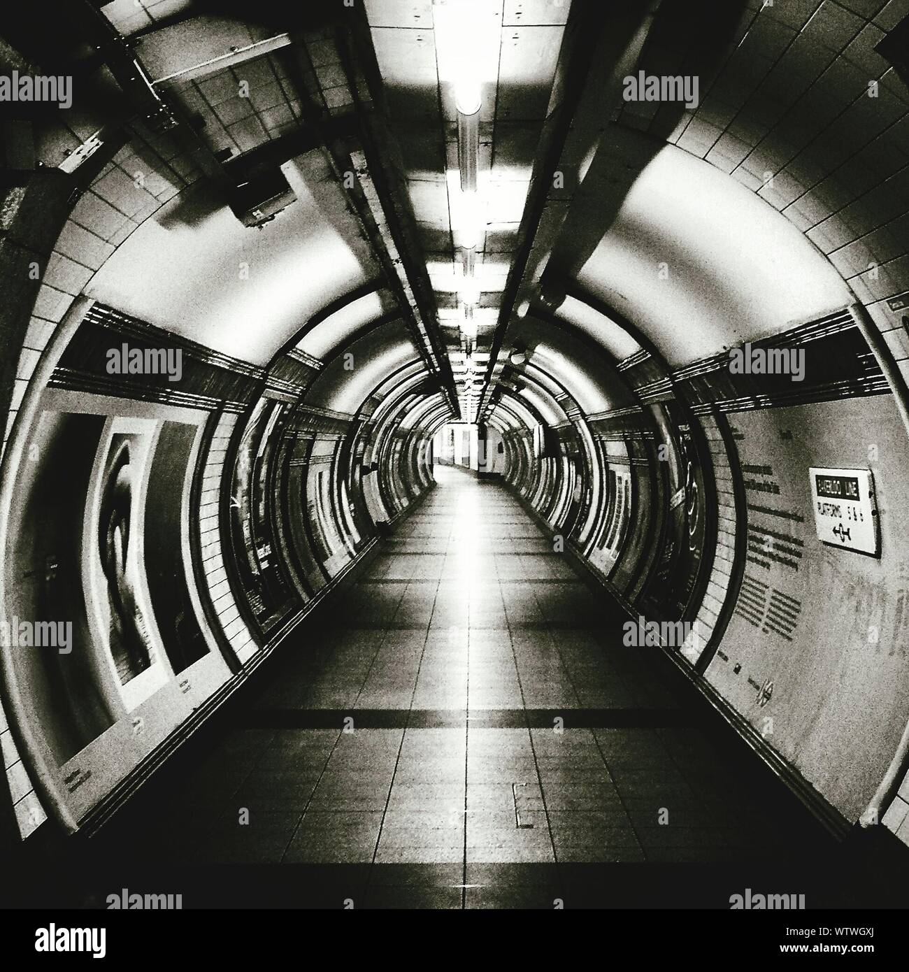 La estación de metro de Londres. Foto de stock