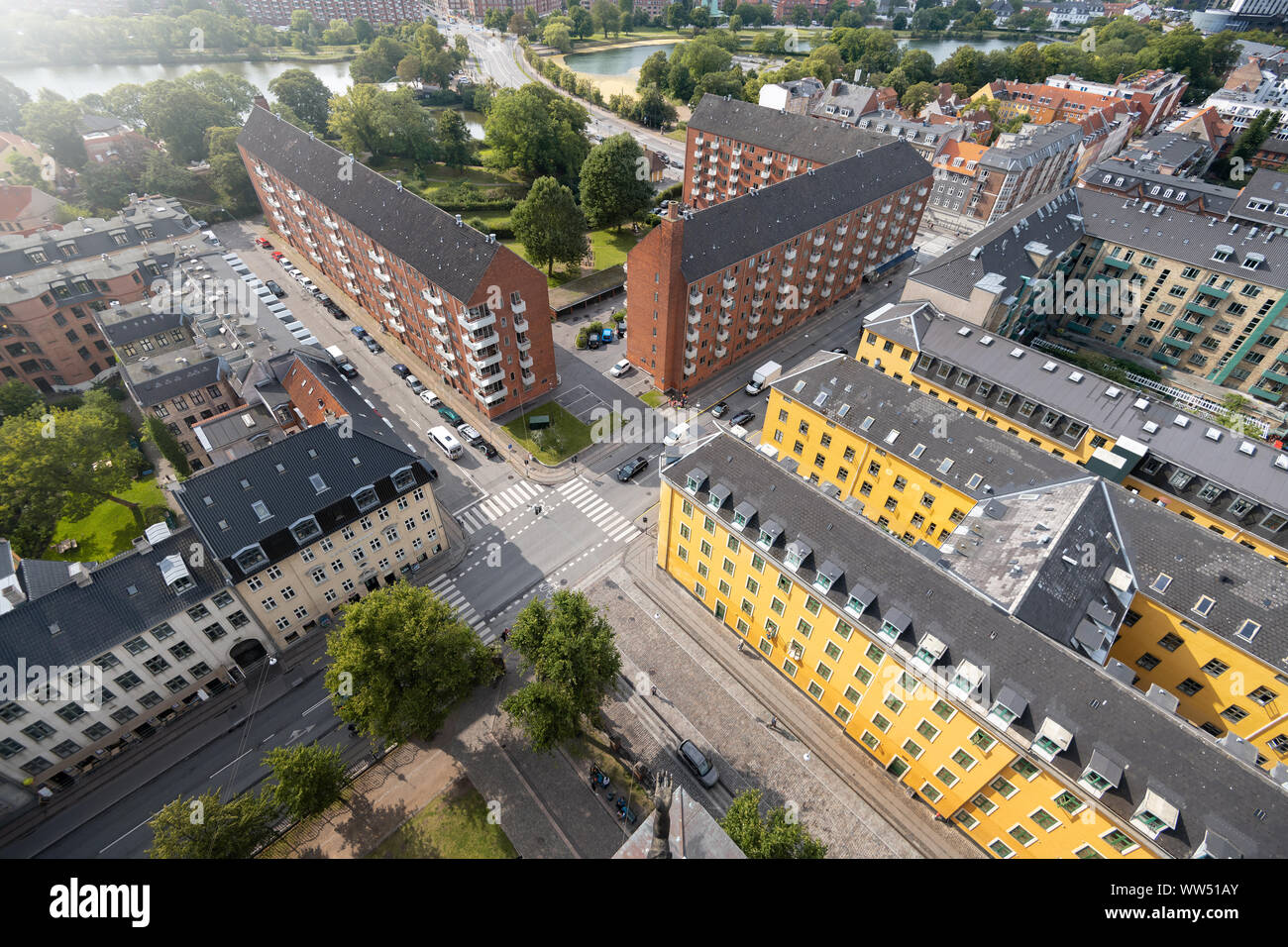 Hermosa ciudad de Copenhague en Dinamarca Foto de stock