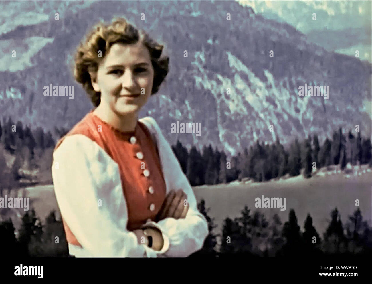 Eva Anna Paula Hitler - Braun, pareja y esposa de Adolf Hitler Foto de stock