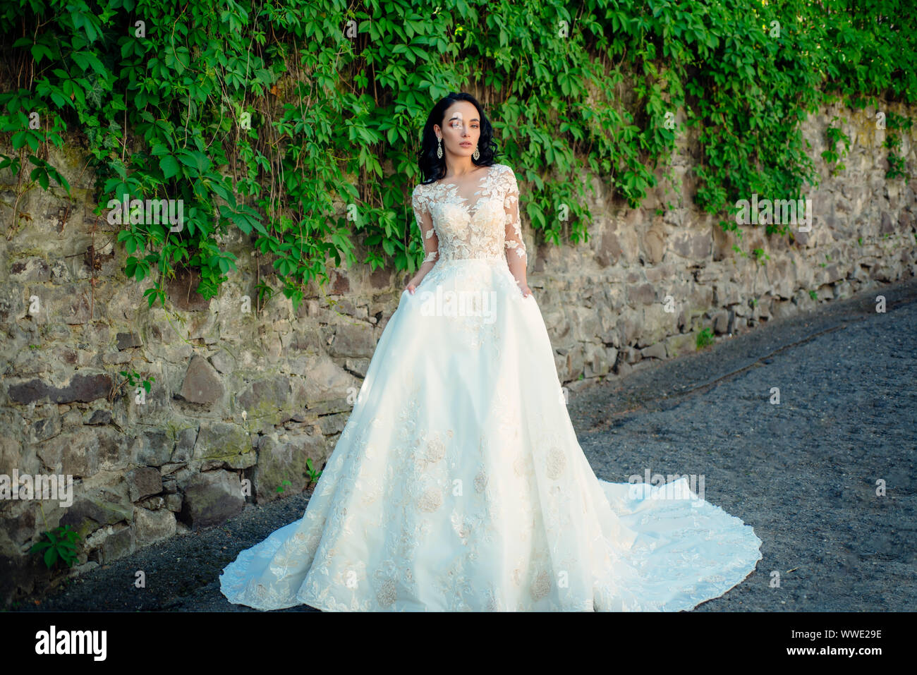 Maravilloso vestido nupcial. Hermosos vestidos de boda en la
