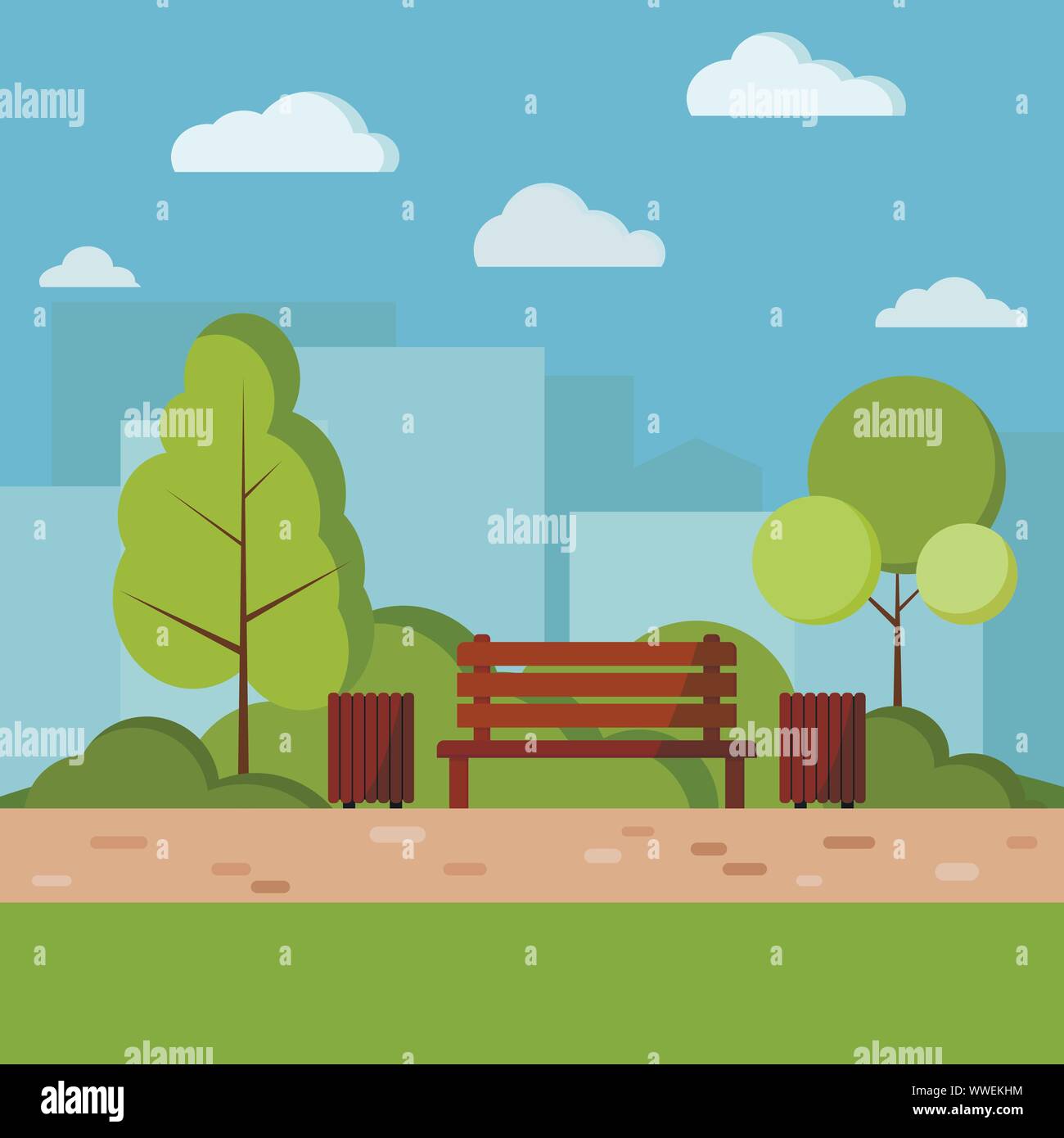 Día parque Vector ilustración de fondo de la naturaleza de los dibujos animados tipo plano Imagen Vector de stock - Alamy Día parque Vector ilustración de fondo de la naturaleza de los dibujos animados tipo plano Imagen Vector de stock - Alamy