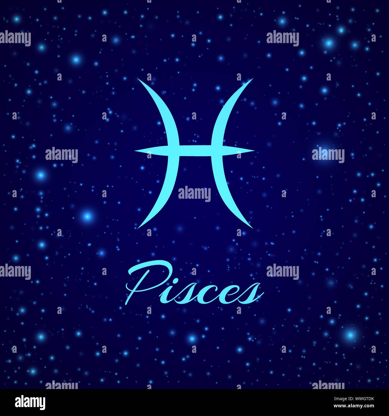 Piscis zodiaco ilustracion vectorial fotografías e imágenes de alta