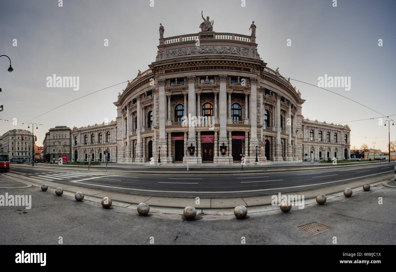Burgtheater en Viena, Austria, Europa Foto de stock