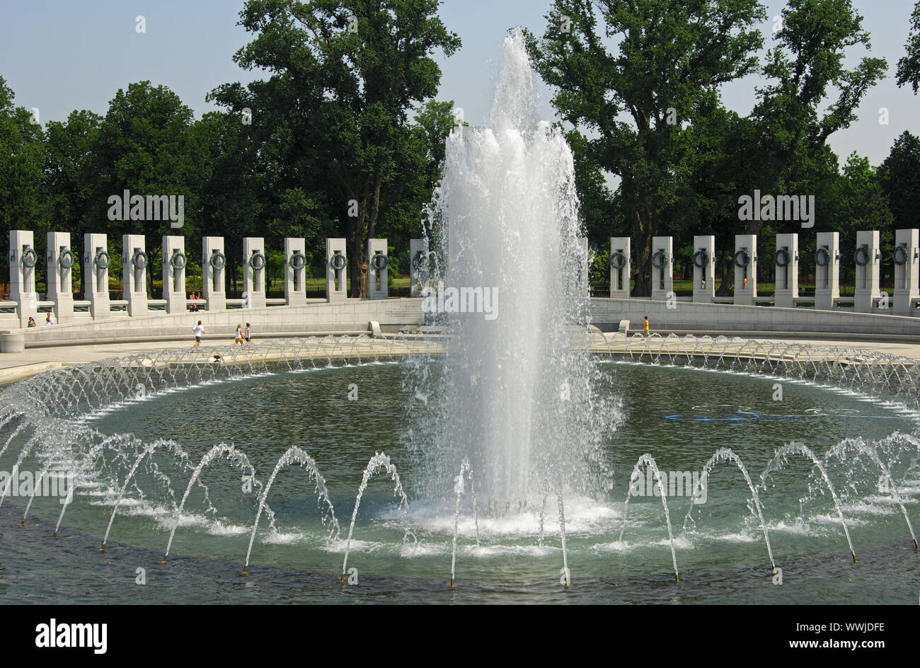 Monumento a la Segunda Guerra Mundial, Washington Foto de stock