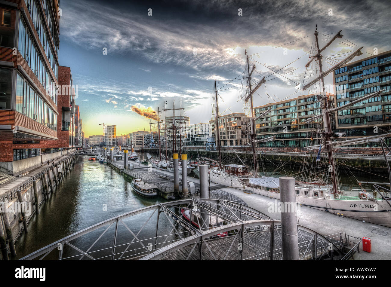 Hafencity, Hamburgo, Alemania Foto de stock