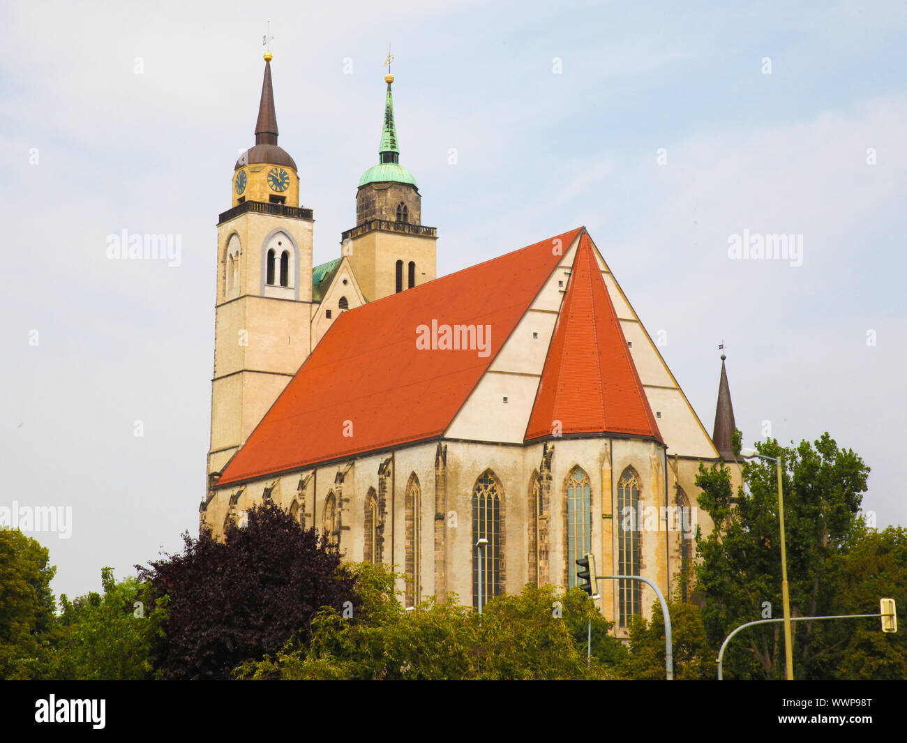 St.-Johanniskirche en Magdeburgo (Sajonia-Anhalt) Foto de stock
