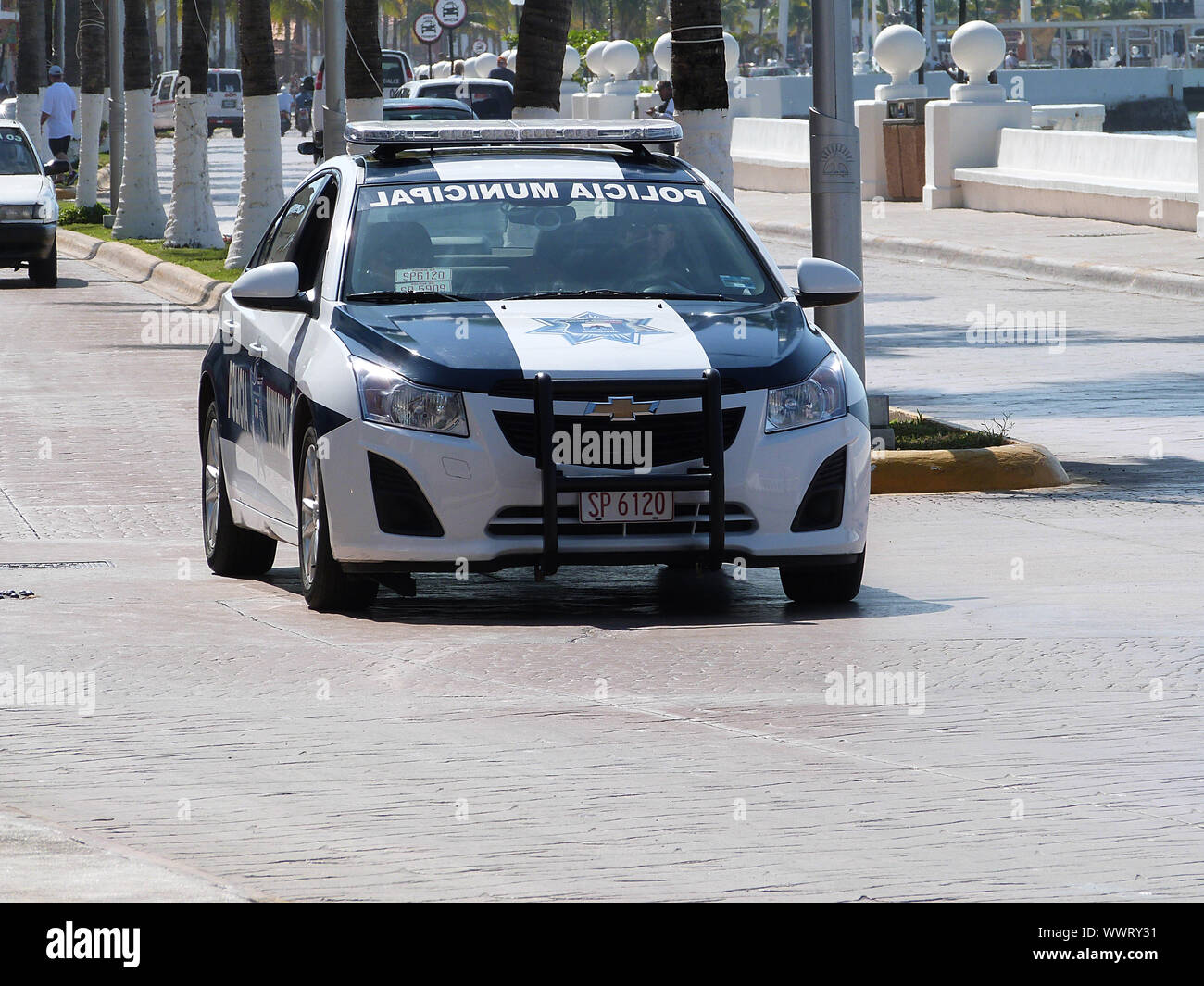 Chevrolet coche de policía en Cozumel, México, 2015 Fotografía de stock -  Alamy