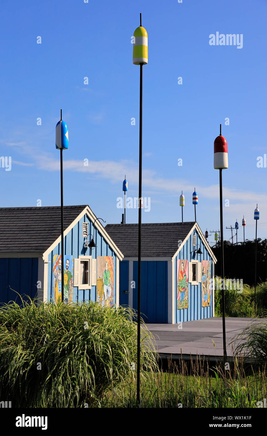 Hyannis Hyarts Artista Barracas.Hyannis.Cape Cod.Massachusetts.EE.UU. Foto de stock