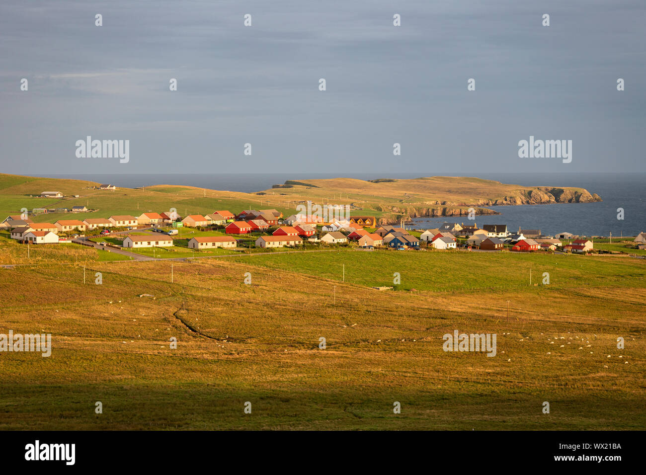 Sandwick, Peninsular, Islas Shetland (Escocia, Reino Unido) Foto de stock
