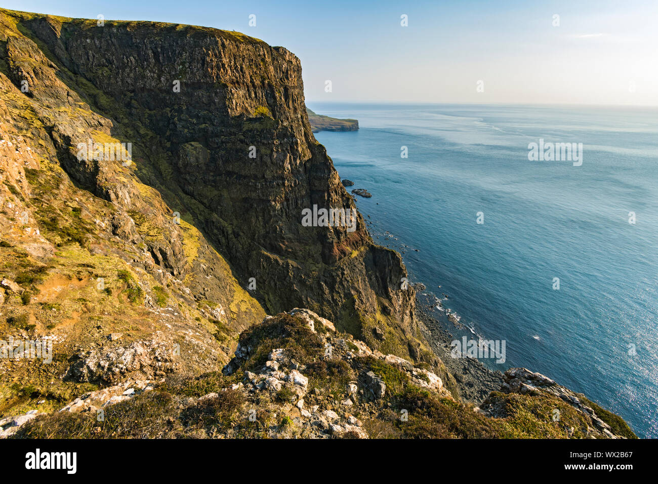 Cliff, Ramasaig Duirinish, Isla de Skye, Escocia, Reino Unido Foto de stock