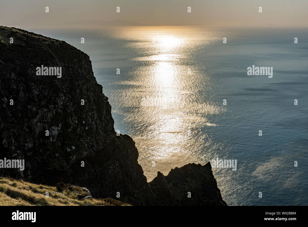 Cliff, Ramasaig Duirinish, Isla de Skye, Escocia, Reino Unido Foto de stock