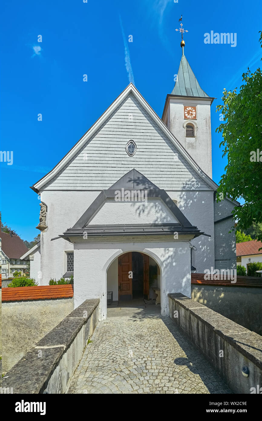 Iglesia en Bolsternang Foto de stock