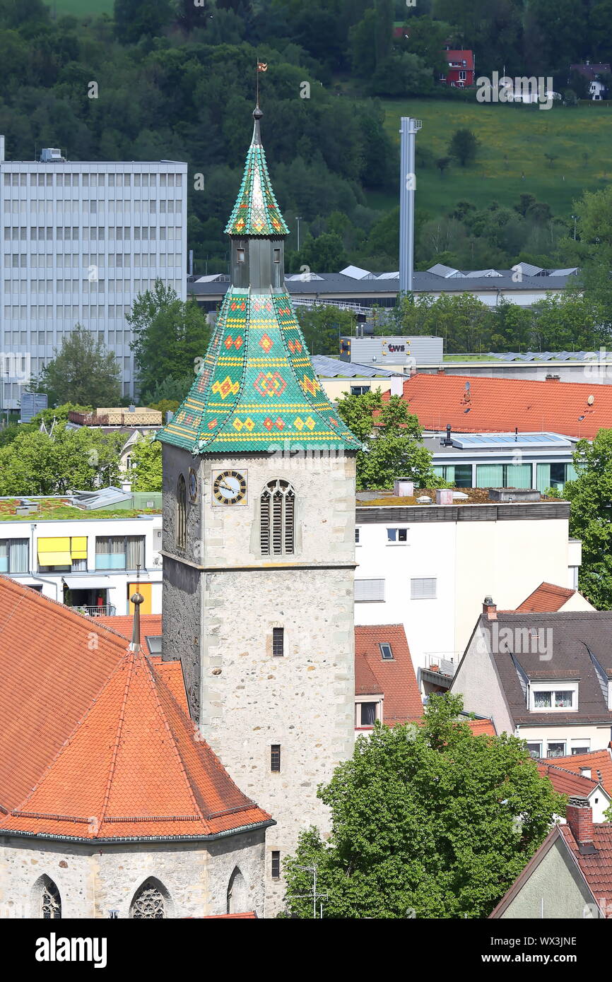 Ravensburg es una ciudad en Alemania con muchas atracciones históricas Foto de stock