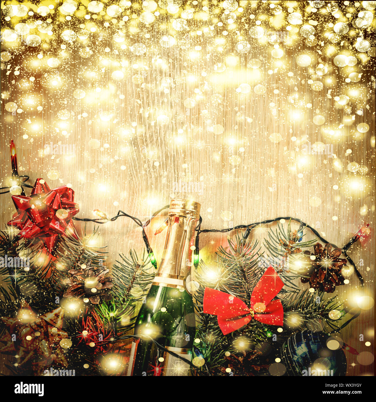 Navidad, decoración, fondo, Navidad, Año Nuevo Foto de stock