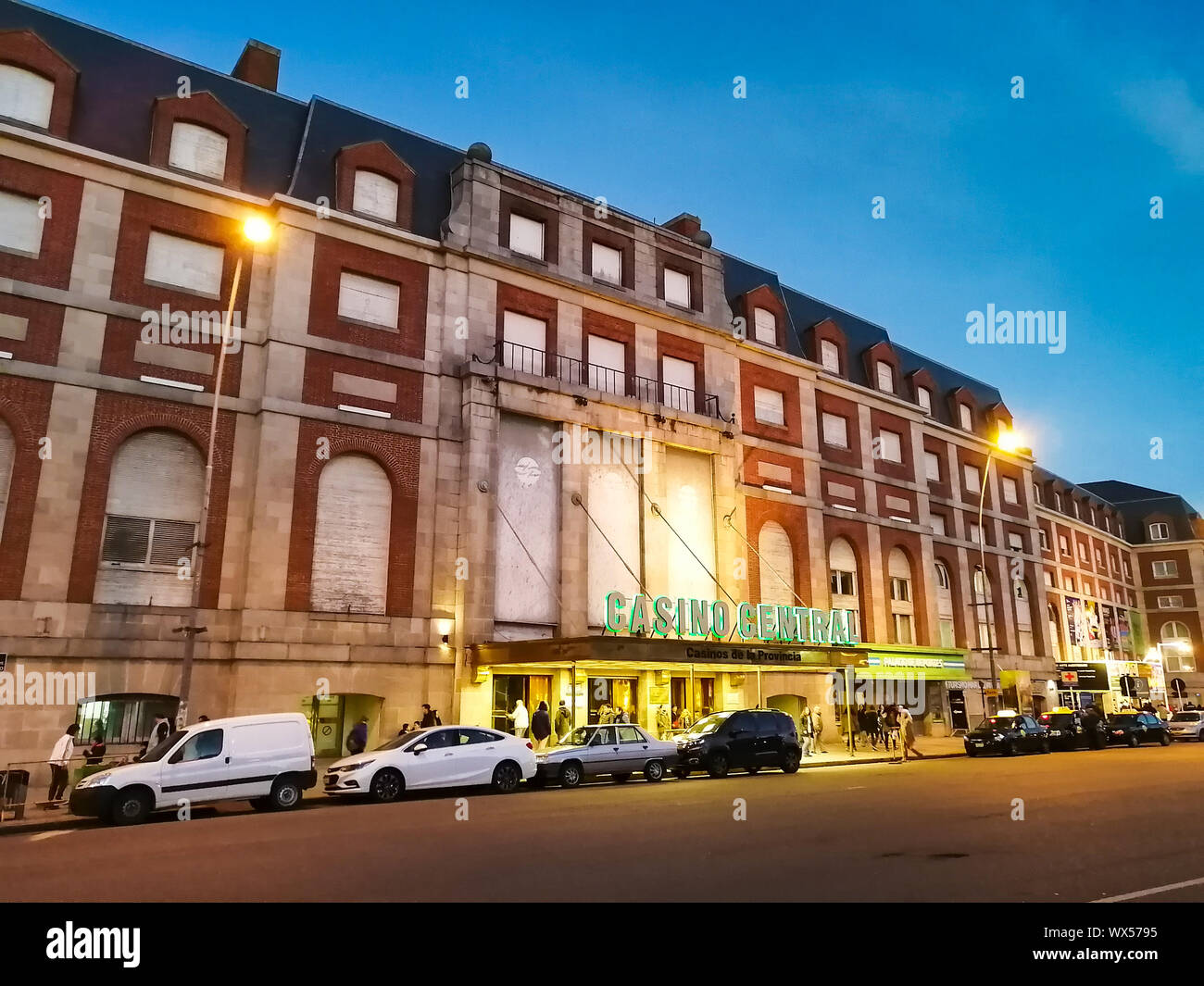 Mar del Plata, Provincia de Buenos Aires, Argentina, el 3 de agosto de 2019:  el famoso edificio del Casino Central en la Rambla Bristol de Bustillo  Fotografía de stock - Alamy