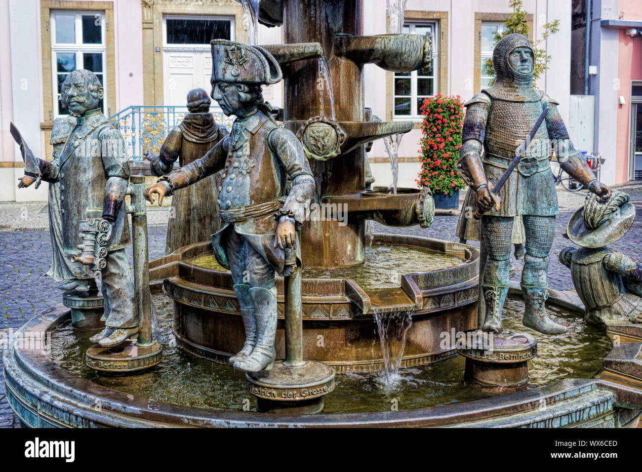 Lippstadt ciudadano fuente Foto de stock