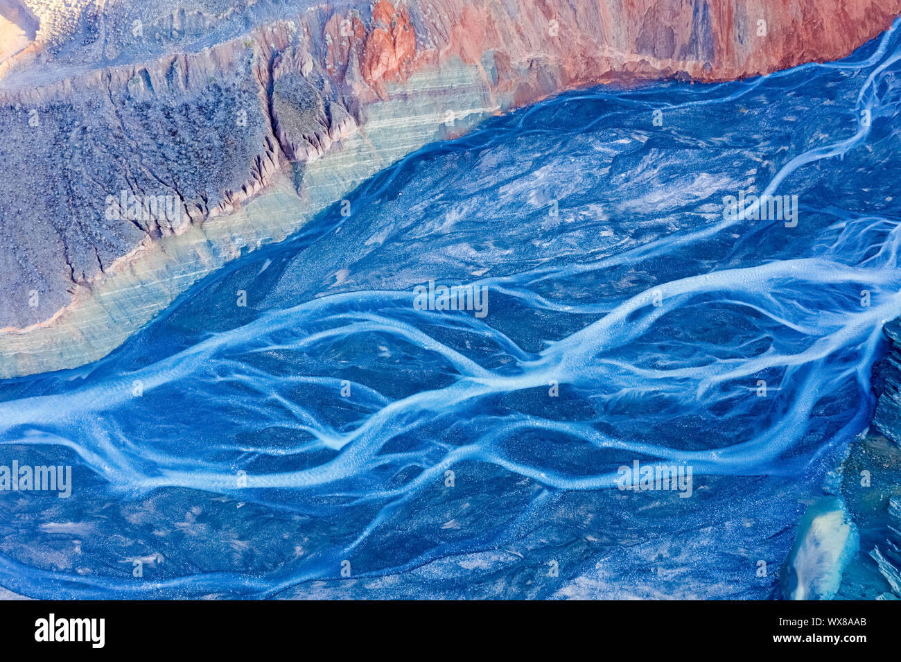 Hermoso cañón riverbed Foto de stock