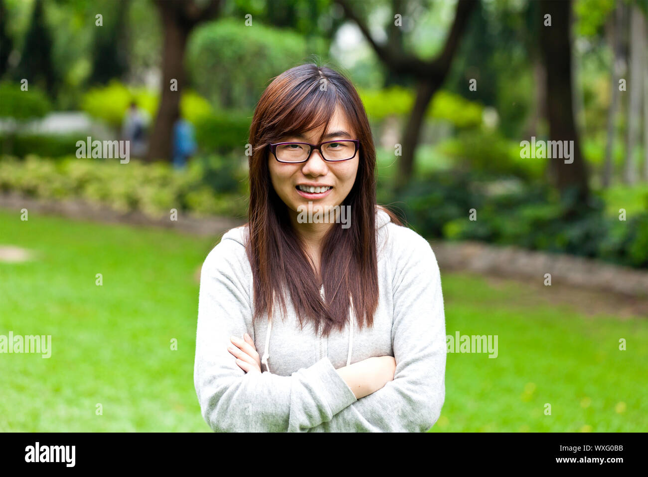 Feliz mujer asiática Foto de stock