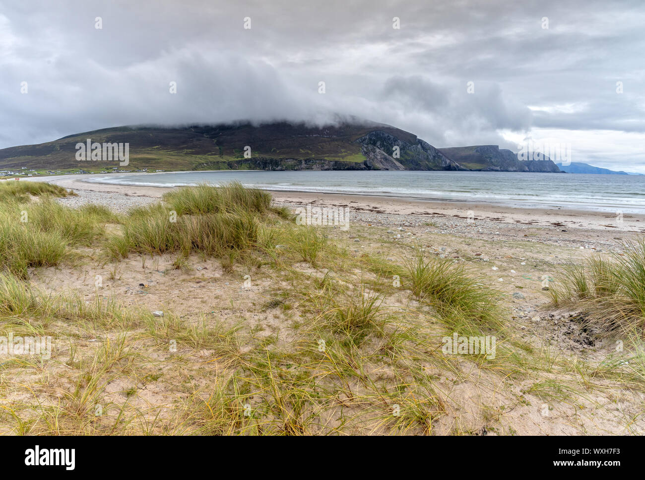Playa de quilla en la isla Achill en Irlanda Foto de stock