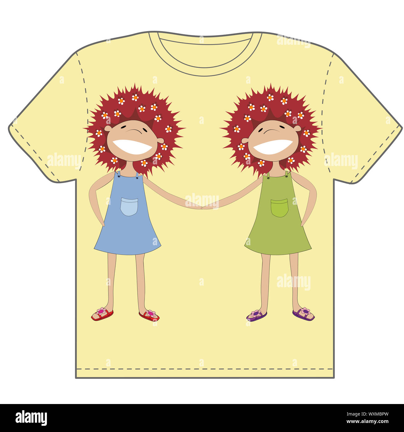 scrapbooking hermanas palo juntos me gusta pegamento elaboración camiseta  diseño. 23635671 Vector en Vecteezy