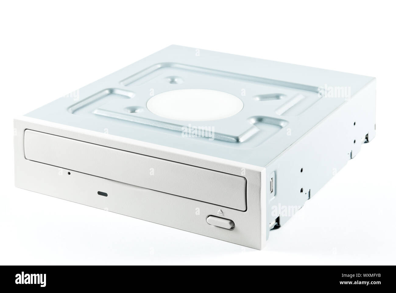Pieza de hardware informático - unidad de DVD-ROM interna aislado en blanco  Fotografía de stock - Alamy