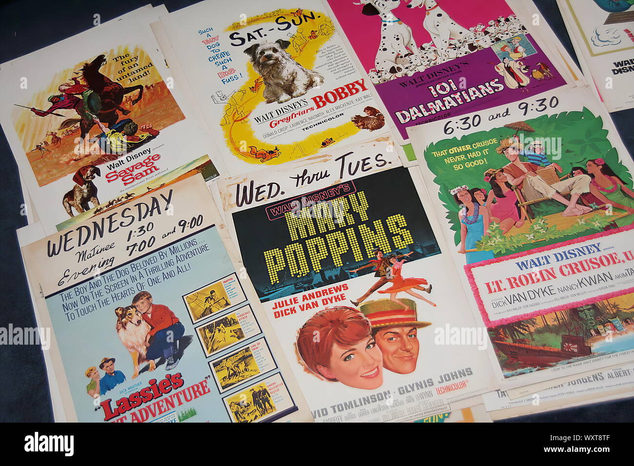 Póster de película clásica de 1960 muchas películas de la familia de