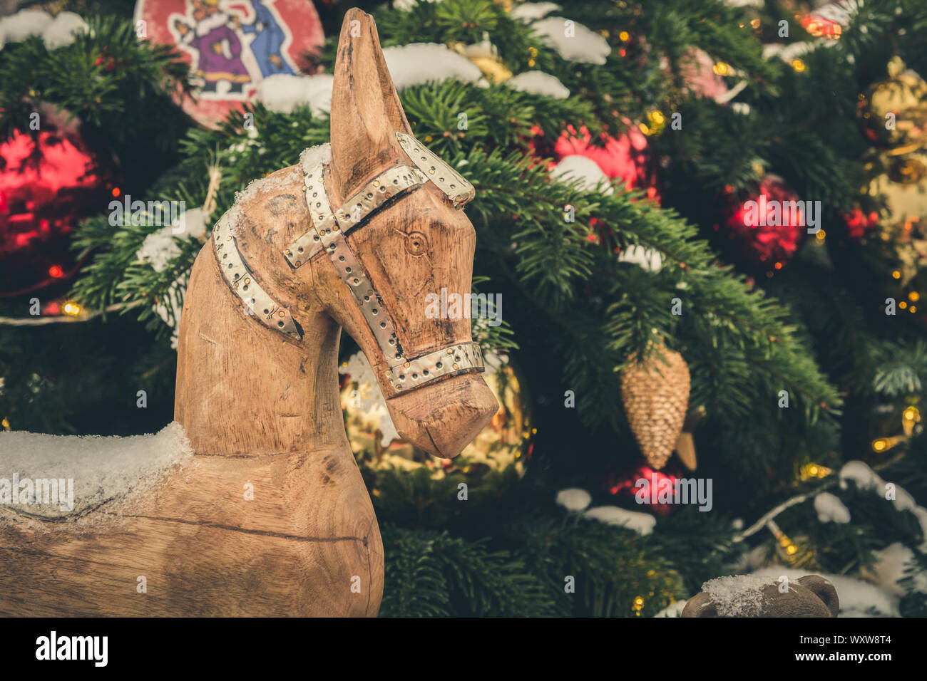 Caballo de pastoreo pizarra Corazón Ornamento De Navidad Decoración de caballo Stocking Relleno