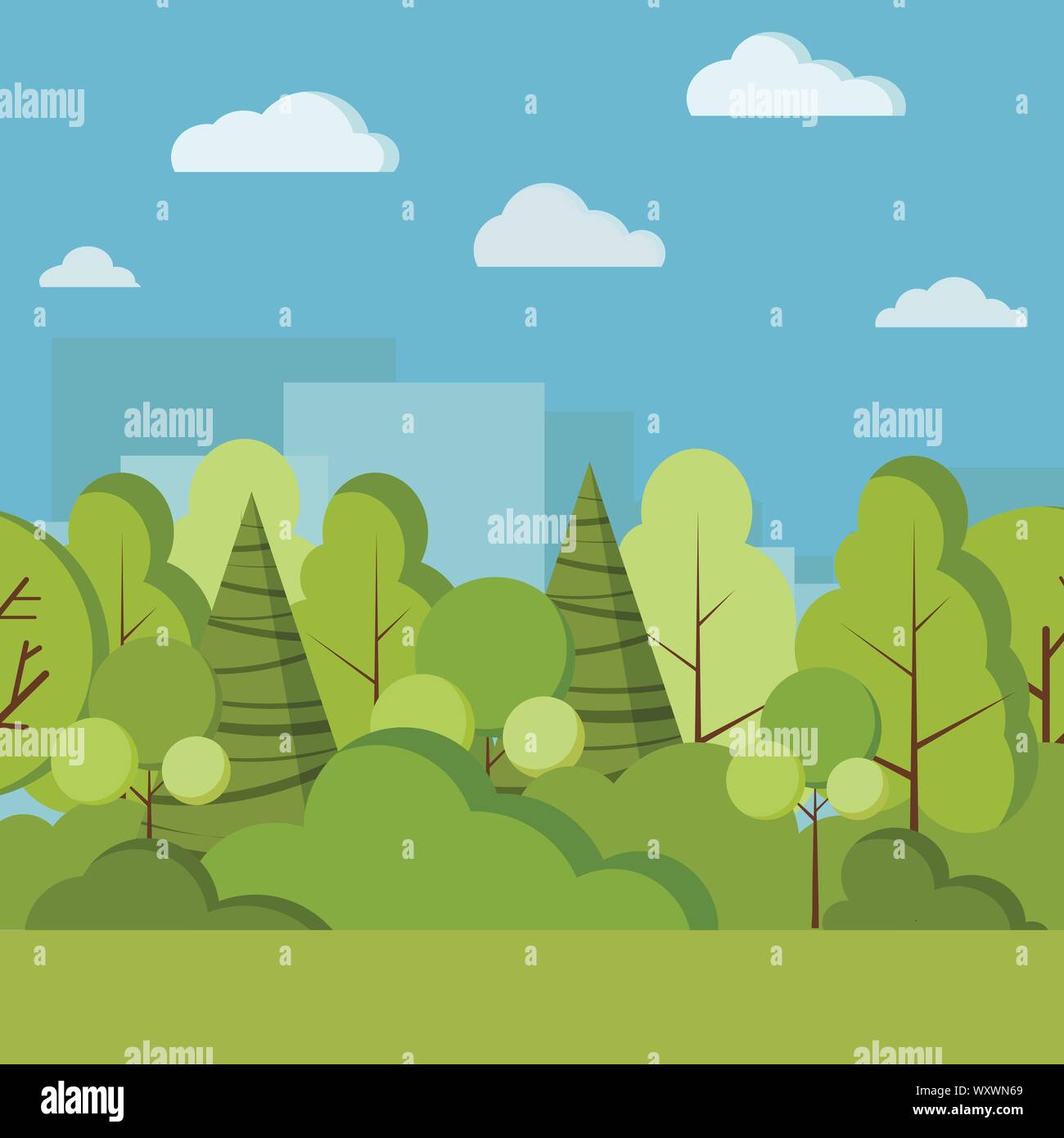 Día parque Vector ilustración de fondo de la naturaleza de los dibujos animados tipo plano Imagen Vector de stock - Alamy Día parque Vector ilustración de fondo de la naturaleza de los dibujos animados tipo plano Imagen Vector de stock - Alamy
