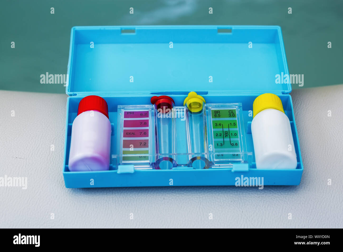 Kit de Ph cloro y bromo test para probar la calidad del agua del