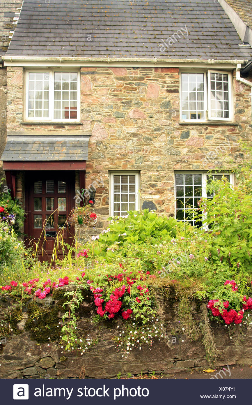 Reino Unido Devon Ashprington Casa Jardin Verano Inglaterra