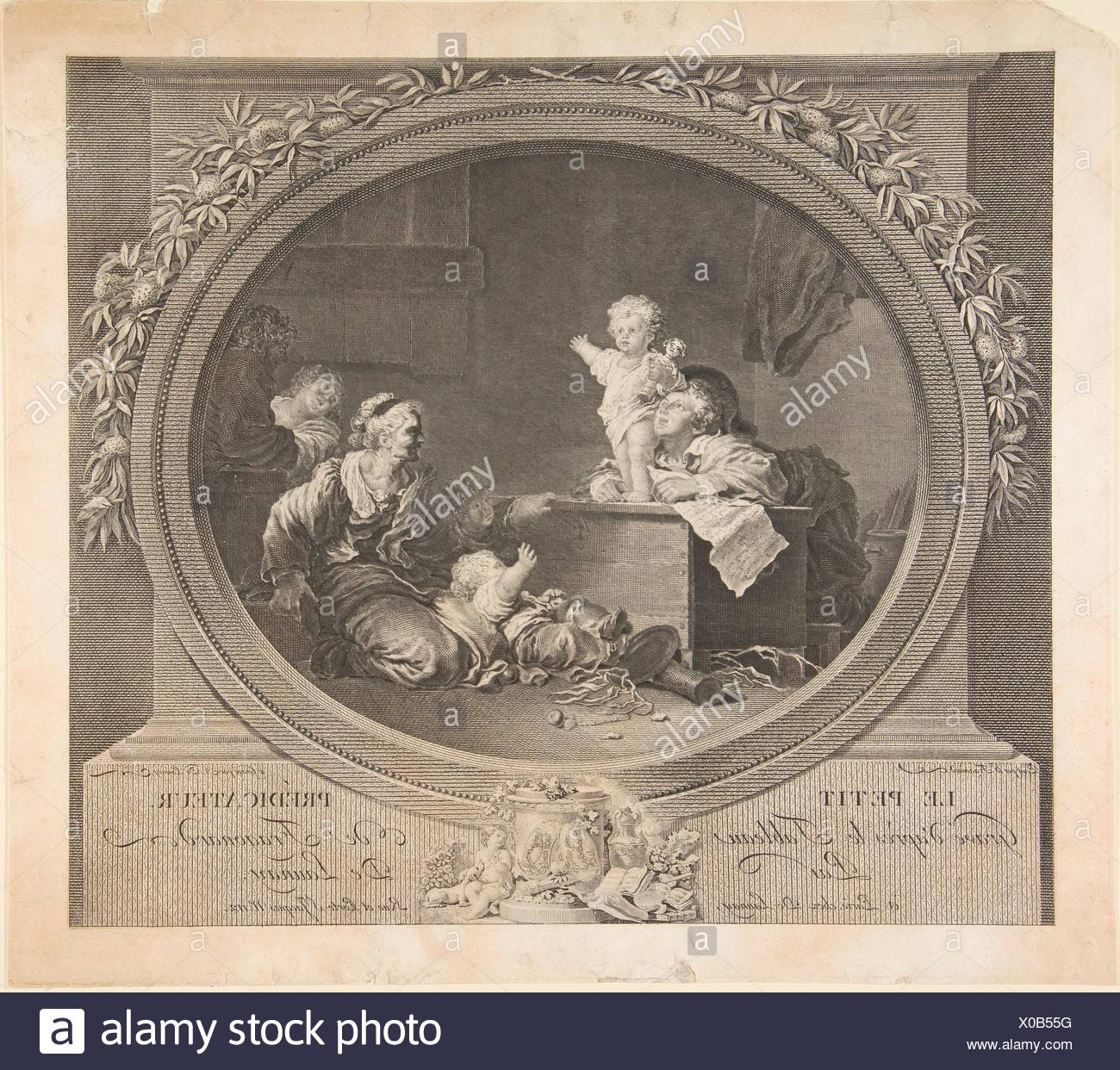 Le Petit Predicateur. Artista Nicolas De Launay (francés, París, 1739