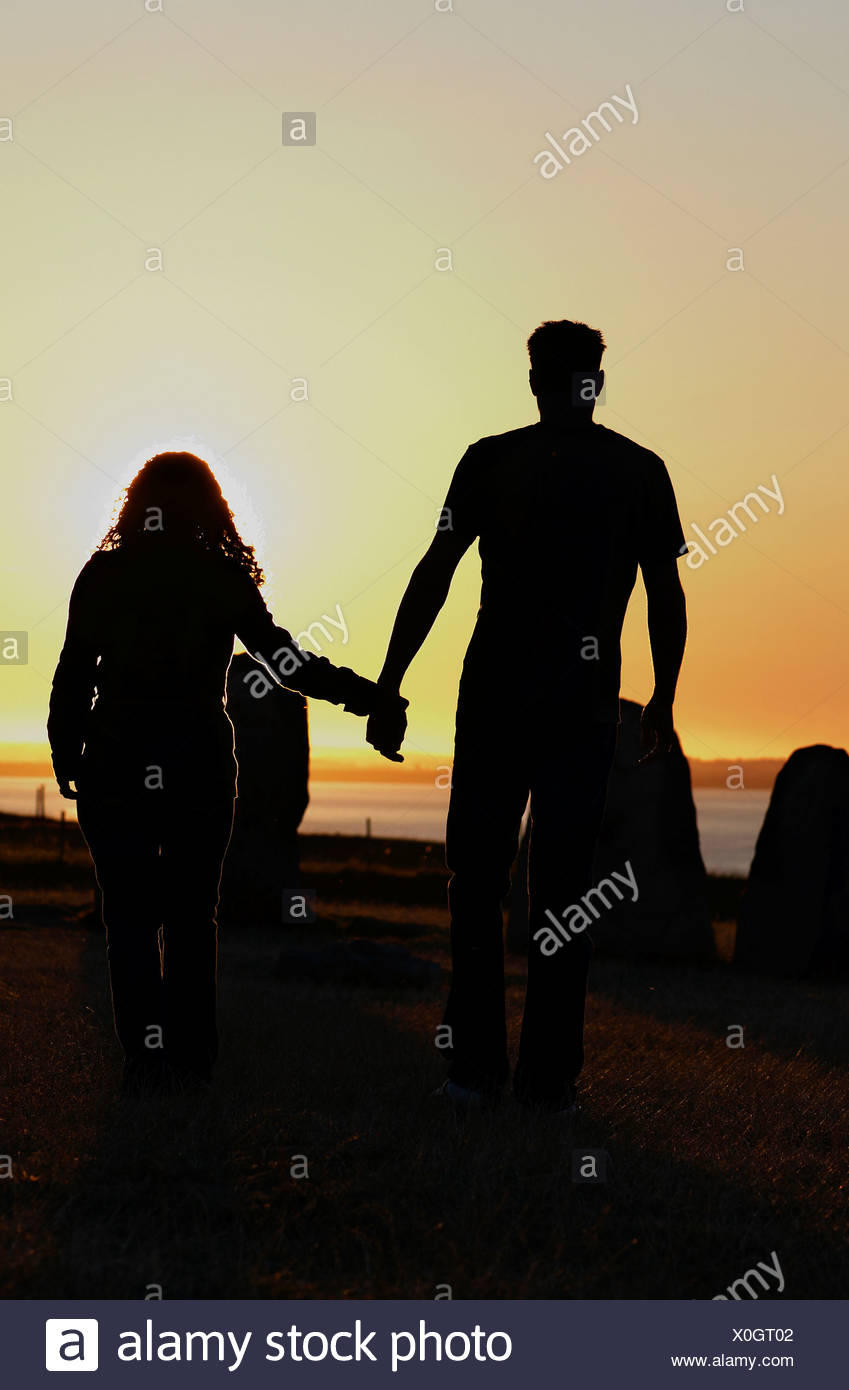 pics Parejas Tomadas De La Mano Caminando https www alamy es vista trasera de una silueta pareja tomados de la mano y caminar por la playa al atardecer image275735938 html