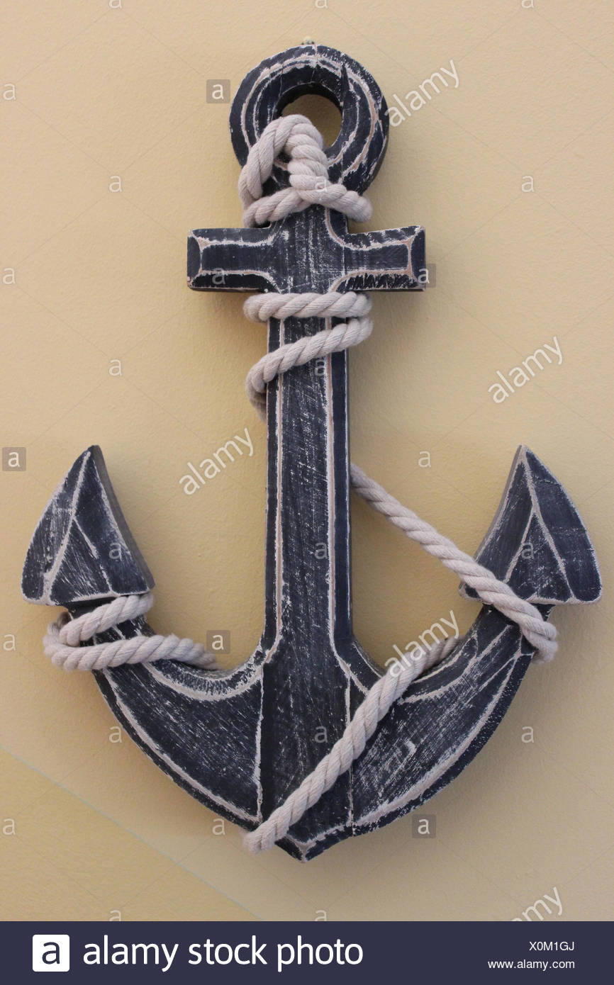 Decoracion De Pared Barco Ancla Fotografia De Stock Alamy