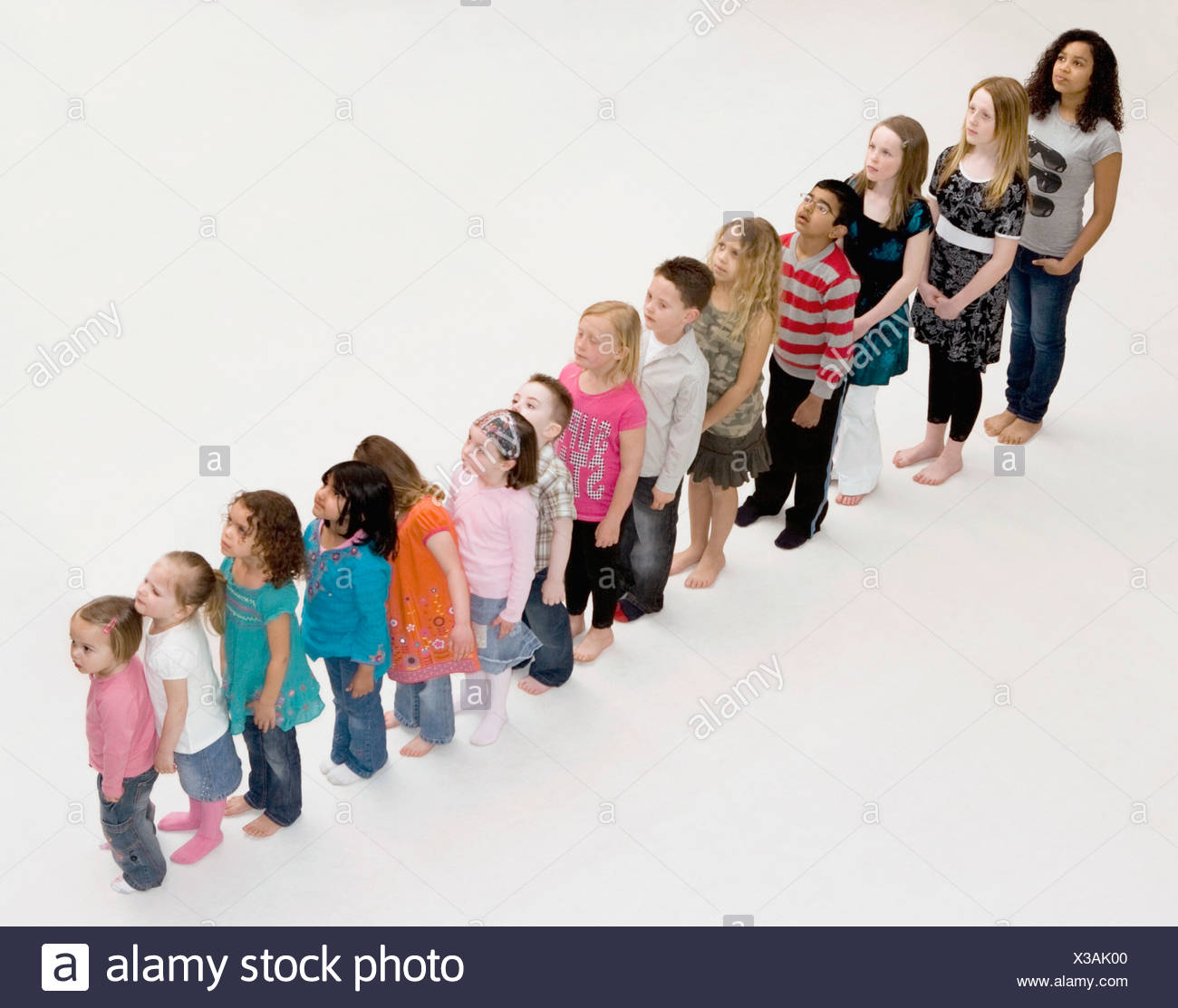 fila niños